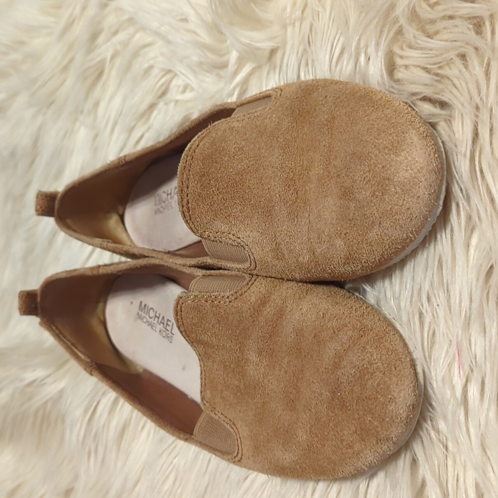 Michael Kors MK Merritt Slip on Luggage Shoes Flats Loafers Size 7.5 M - Picture 4 of 9